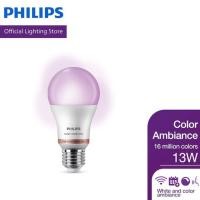 ราคา Philips WiZ LED หลอดไฟเปลี่ยนสีอัจฉริยะ เปลี่ยนสีได้ 16 ล้านสี 13 วัตต์ ขั้วE27 (13002412868)