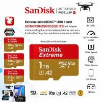 ราคา Sandisk Extreme micro SDcard 32GB/64GB/128GB/256GB/512GB/1TB การ์ดหน่วยความจำ A2 V30 อะแดปเตอร์ (28695464472)