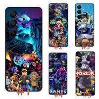ราคา สําหรับiPhone 16 16E 17 Air Pro 4 4S 5C 5 5S 6 6S 7 8 Plus SE SE4 XS Max TH1 สีดําFrostedนุ่มเคสโทรศัพท์Robloxอะนิเมะ (56616584530)