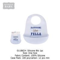 ราคา Hudson Baby Soft Silicon Bib (1 ชิ้น) 01186CH (55661980163)