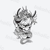 ราคา Inka Demon Tattoo - สติ๊กเกอร์รอยสักชั่วคราว 18cmx11cm สวยเท่ กันน้ํา ติดทนนาน (27638759931)