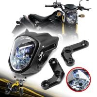 ราคา ไฟหน้าโปรเจคเตอร์ พร้อมวงแหวนสีน้ำเงิน Msx สำหรับรุ่น Honda Grom Msx125 1ชุด (49950474269)