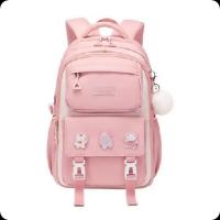 ราคา กระเป๋าเป้สะพายหลังเด็กผู้หญิงสีชมพูอ่อน - Dinir ผ้าใบ, ซิป, สายสะพายไหล่ที่สะดวกสบาย (57860186851)