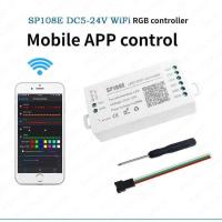 ราคา Sp108e Wifi Ws2811 Ws2812b Light Controller Pixels Led Strip App Control Dimmer Dc5-24V 3 Pi (28766875201)