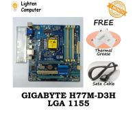 ราคา เมนบอร์ด GIGABYTE GA-H77M-D3H | ชม.77 | แอลจีเอ 1155 | อินเทลรุ่นที่ 3 | MATX Micro ATX - ใช้แล้ว (49512204201)
