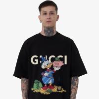 ราคา เสื้อยืดแขนสั้นสําหรับผู้ชายและผู้หญิงพิมพ์ลาย Donald Duck motif สไตล์อเมริกัน (56664936285)