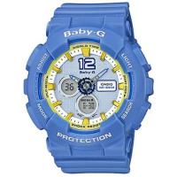 ราคา Casio Baby-G นาฬิกาข้อมือผู้หญิง สายเรซิ่น รุ่น BA-120-2B - สีฟ้า (283188208)