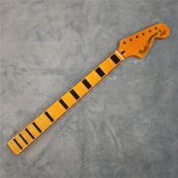 ราคา Big Head Maple กีตาร์ไฟฟ้าคอเปลี่ยน 22 Frets Maple Fretboard ST สไตล์บล็อกสีดํา Inlay สีเหลือง Glossy (GX 172-07) (56164487210)