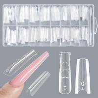 ราคา 256pcs แซนวิช Dual เล็บสําหรับ Builder เจล,ยาว Coffin แซนด์วิชเล็บ Extensions-Dual รูปแบบ,ป้องกันเจลซ้อน Warping 15 ขนาดเล็บสําหรับ Polygel Reusable DIY ที่บ้าน (43183803621)