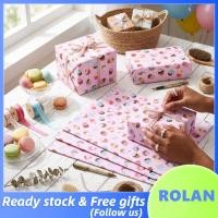 ราคา Rolan 10 ชิ้นกระดาษห่อของขวัญแผ่น 50x70 เซนติเมตร Roseate ไอศครีมแบบน่ารักสำหรับงานเลี้ยงวันเกิดโปรดปรานด้วยทองแดงบัตรอวยพรตกแต่งและตกแต่งผนัง (40283779844)