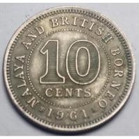 ราคา ปี 1961, เหรียญ 10 Cents, แหลมมาลายูยุคอาณานิคมของอังกฤษ (Malaya : Malaysia), Queen Elizabeth II (9412824480)