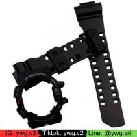 ราคา กรอบสาย G-SHOCK แท้✅ สีดำกึ่งเงาฟอนต์ขาว ใส่ได้กับรุ่น GA-400 ,GBA-400 สายนาฬิกาข้อมือ สินค้าคุณภาพ (1522311261)