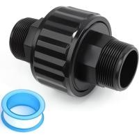 ราคา SP1480BLK ปั๊มสระว่ายน้ํากรอง Union สําหรับ Hayward DE และตัวกรองตลับหมึก 1-1/2 นิ้ว Self-Aligning Double Male End Union (56665348276)