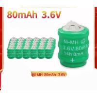 ราคา แบตเตอรี่แบบชาร์จได้ 3.6V80mAh 3.6V 80MAH NiCd Battery/NI-CD Solder Tab (18723573242)