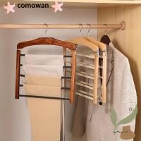 ราคา COMOWAN ผ้าพันคอชั้นเก็บ, ไม้กางเกงกันลื่นแขวน, อเนกประสงค์ 5 ชั้น Flocking Closet Organizer สําหรับผูก, ผ้าพันคอและอื่นๆ (47414555287)