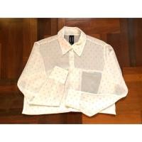 ราคา พร้อมส่ง!! เสื้อเชิ้ตผ้าชีฟอง แบรนด์ playhound แท้จริงฟรีส่ง!! (7515115802)