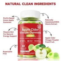 ราคา Ozmots Apple Cider Vinegar Gummies เครื่องลดความดัน Booster ส่งเสริมการเผาผลาญและย่อยอาหาร 60 (54063803823)