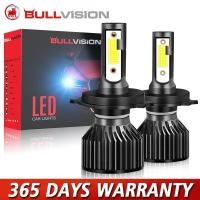 ราคา BULLVISION 2ชิ้น H4 H7 LED ไฟหน้ารถ LED Canbus H1 H8 H9 H11 9005 HB3 9006 HB4 หลอดไฟ LED อัตโนมัติหมอกไฟ 6000K 12V (28208398281)