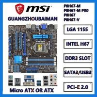 ราคา ใช้ ASUS P8H67-V P8H67 ATX & P8H67-M PRO H67 เมนบอร์ด INTEL LGA 1155 DDR3 USB3.0 SATA3 (51613042052)