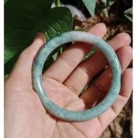 ราคา กำไลหยกเจไดต์ เขียว พม่า ธรรมชาติ ไซต์58 Natural Myanmar Green Jadeite Size58 (55916250344)