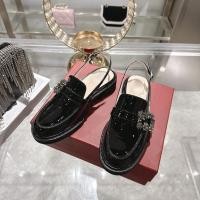 ราคา 4RFN RVR* Women's Patent Leather Thick-Soled Loafers2026Winter plush-lined leather shoes with rhinestone square buckles and chunky heels in British style, women's shoes from Huizhou (51216902890)