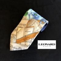 ราคา Necktie เนคไทแบรนด์เนม Leonard ของแท้ มือสอง สภาพดี ราคาถูก (2263745346)