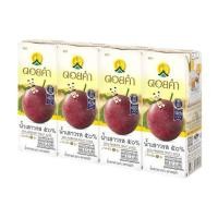 ราคา ดอยคำ น้ำเสาวรส50% Doi Kham Passion Fruit 200ml. (42080405259)