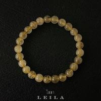 ราคา Leila Amulets กำไลสวยงาม หินไหมทอง ขนาด 6 มิล ใส่คู่กับเครื่องราง 13 (45562562980)