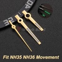 ราคา ขัดเงิน Aiguille NH35 นาฬิกาเข็ม C3 Lumen Pointer Datejust มือสําหรับ Seiko NH35/NH36 เปลี่ยน Part (55162880627)