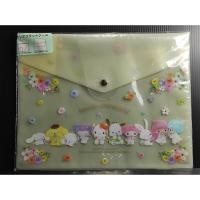 ราคา [ซองพลาสติก A5] Sanrio Characters Clear Flat Case ซองใส่เอกสารอเนกประสงค์ ลายรวมซานริโอ้ (49457923019)