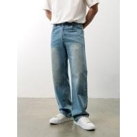 ราคา [Pomelo] กางเกงยีนส์ทรงตรงสำหรับใส่ทุกวัน / Straight Leg Jeans (52664014496)