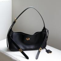 ราคา Lune Sac กระเป๋าสะพายข้างผู้หญิงหนังแท้ทรงรถมอเตอร์ไซค์กระเป๋าถือลำลองใส่สบายกระเป๋าหิ้วใต้แขน (48512713100)