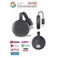 ราคา Google Chromecast 3rd Gen / Black / ดู Disney + ได้ (11107179034)