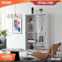 ราคา [จัดส่งพร้อมติดตั้งฟรี] KIOSK ตู้บานเลื่อนกระจกสูง กว้าง 120 ซม. (29604716939)
