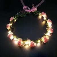 ราคา พวงมาลัยดอกไม้ มงกุฎดอกไม้ มีไฟกระพริบ LED สไตล์โบฮีเมียน ฮาวาย สําหรับถ่ายภาพงานแต่งงาน ปาร์ตี้ พวงหรีด (22123502806)
