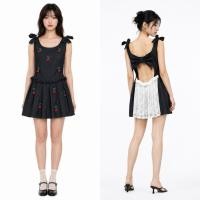 ราคา เดรสเปิดหลัง y2k น่ารักเซกซี่แต่งลายเชอร์รี่ (50366061375)