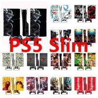 ราคา 50 สีสติกเกอร์ผิวใช้งานร่วมกับ Sony Playstation 5 Slim Disc & Digital Edition ไวนิล Decal รูปแบบชุดฟิล์มป้องกันสําหรับ PS5 SLIM คอนโซล & 2 PCS Controller (51666411429)