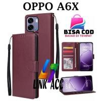 ราคา OPPO A6X FLIP LEATHER CASE PREMIUM - FLIP WALLET CASE LEATHER สําหรับ OPPO A6X - WALLET CASE | FLIP COVER หนัง | ที่ครอบหนังสือ | FLIP CASE (43978211981)