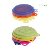 ราคา สีดําสําหรับฝากระป๋องแมวสําหรับแมวสุนัขสัตว์เลี้ยง Canning Cover สําหรับซิลิโคนดีบุกเปียก (43915476664)