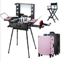 ราคา กระเป๋าเครื่องสำอางค์มีไฟ พร้อมขาตั้งและเก้าอี้แต่งหน้า​ Make-up artist 22นิ้ว 24นิ้ว (41285756)