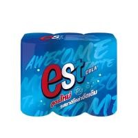 ราคา เอส น้ำอัดลมกลิ่นโคล่า Est Soft Drink Cola 325ml. Pack6 (51763359079)