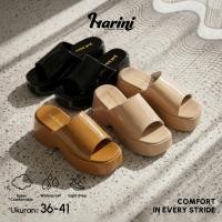 ราคา รองเท้าแตะเวดจ์แพลตฟอร์มยางเจลลี่ 7 ซม. ผู้หญิงนําเข้าสมดุล 2401-ก1 (46153943264)