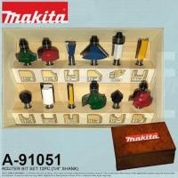 ราคา A-91051 Makita ชุดดอกราวเตอร์ ดอกเร้าเตอร์ Makita 12 ตัว / ชุด (5617152115)