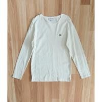 ราคา lacoste slim fit ขาวครีม m (51009903026)
