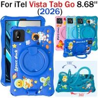 ราคา สําหรับ iTel VistaTab Go 8.68 2026 360° เคสขาตั้งหมุนได้ Vista Tab Go 8.68 เคสซิลิโคนอ่อนนุ่มการ์ตูนป้องกันการตก (46258714250)