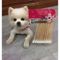 ราคา ก้านสำลีพันไม้ Pet Cotton Bud สำหรับเช็ดหูสุนัขและแมว ไม้ปั่นหูสุนัข 50 ก้าน/แพ็ค ขนาดกลาง size M (6914377753)