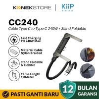 ราคา KiiP CC240 สายชาร์จเร็ว 240W Stand Data Cable สายชาร์จเร็ว PD QC 3.0 (54210176725)