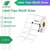 ราคา ECOPRINT ป้ายบาร์โค้ด Yupo ขนาด 50x20 mm - เนื้อหา 2 เส้น 5000 ชิ้น / YUPO LABEL 50X20-2UP CONTENTTS 5000 (47312203801)