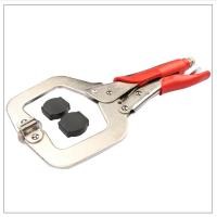 ราคา 11Inch C Clamp Clip Locking Plier Woodworking Tenon Locator Grip Vise Lock Jaw Swivel Pad (54503341476)
