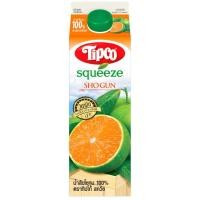 ราคา ทิปโก้สควีซน้ำส้มโชกุนพาสเจอร์ไรส์ 1ลิตร Tipco Squeeze Pasteurized Shogun Orange Juice 1ltr. [8851013791292 ] (53560300697)